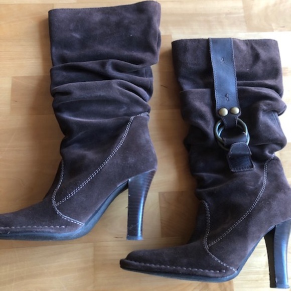 STEVEN brown suede boots size 8 - Picture 2 of 8